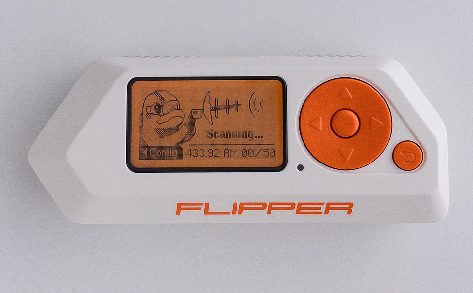 Flipper Zero вид сверху